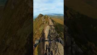 How crazy is this bike route mountainbiking norway mtb [upl. by Eilagam122]