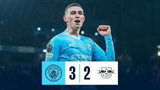 HIGHLIGHTS  CITY FIGHTBACK SECURES CHAMPIONS LEAGUE GROUP TOP SPOT  Man City 32 RB Leipzig [upl. by Lahcsap]