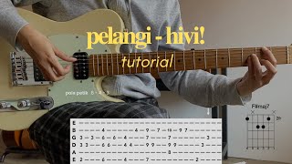 tutorial gitar pelangi  HIVI TAB [upl. by Berliner]