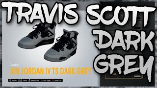 HOW TO MAKE Travis Scott Air Jordan 4 quotDark Greyquot IN NBA 2K21 NBA 2K21 Shoe Creator [upl. by Siryt]