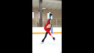 An iconic Spiral from Karen Chen who will compete in the Team Event at the Beijing Olympics for USA [upl. by Lekcim]