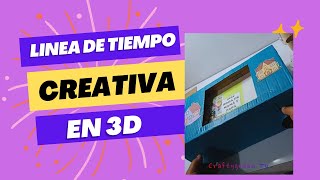 Como hacer una Linea de tiempo 3d muy creativa [upl. by Otreblig]