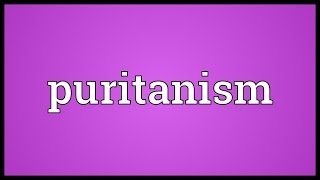 Puritanism Meaning [upl. by Ajax]