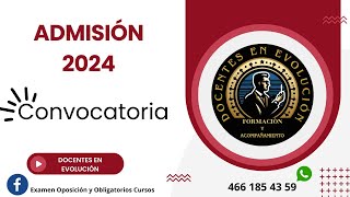 CONVOCATORIA ADMISIÓN 2024 [upl. by Romina]