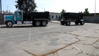 2003 Peterbilt 379 Dump Truck with 2004 Reliance Transfer Trailer [upl. by Elwyn]