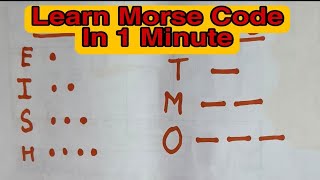 Learn Morse Code In 1 Minute  Trick to remember Morse code  Second Mate Signal exam preparation [upl. by Arlene]