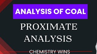 PROXIMATE ANALYSIS OF COAL sadhanadhananjaya CHEMISTRY WINS chemistry [upl. by Assilla]