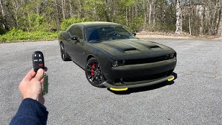 Dodge Challenger SRT Hellcat Jailbreak Start Up Exhaust Test Drive Walkaround POV and Review [upl. by Mattland818]