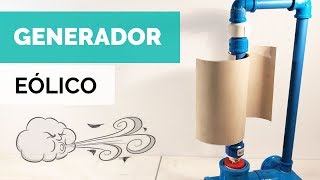 GENERADOR EÓLICO VERTICAL CASERO 💨  Tutorial  Paso Sustentable [upl. by Zerla770]