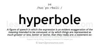 Pronunciation of Hyperbole  Definition of Hyperbole [upl. by Werdn]