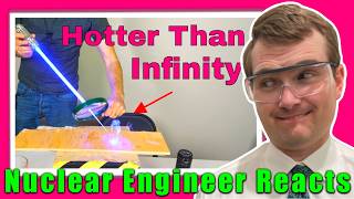 How Focusing a 5W Laser Generates Negative Temperature  Nuclear Engineer Reacts to Action Lab [upl. by Siednarb204]