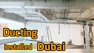 Step7 Ducting AC Work Installation Dubai officeInterior Work Office AC DubaiAC Duct Process Dubai [upl. by Carmelita]