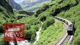 Flam The most beautiful train journey in the world BBC News [upl. by Nnayrb]