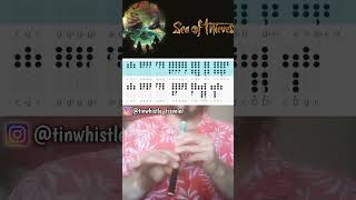 Bosun Bill  Sea of Thieves  Tin Whistle Tabs Tutorial [upl. by Deeanne635]