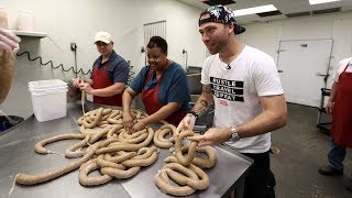 HOW CAJUN BOUDIN IS MADE  New Iberia Louisiana [upl. by Serena439]