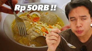 BAKSO HITS BANDUNG  SEPORSI Rp 50RB MAKAN DI SINI GRATIS UMROH   BAKSO TJAP HAJI [upl. by Maiah]