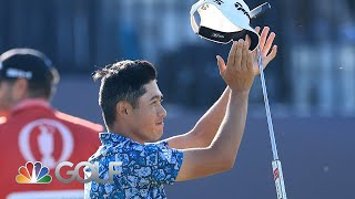 Collin Morikawa enjoys these moments after 2021 The Open win  Live From The Open  Golf Channel [upl. by Aramak]