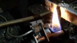 Gas Fireplace Repair  Bad Pilot Light Flame [upl. by Rosanna]