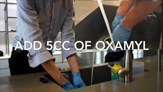 Hazardous Pesticides Oxamyl Neutralized with Instant Aqueous Ozone from Kona Ozone Faucet System [upl. by Ecnesse]