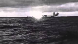 Bismarck vs Hood original WWII recordings footage [upl. by Nomyaw]