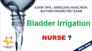 BLADDER IRRIGATION NURSING PROCEDURE EXAM TIPS [upl. by Fax]