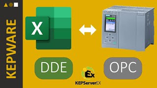 Connecter EXCEL à un automate Siemens S71500 via KEPWARE [upl. by Debby580]