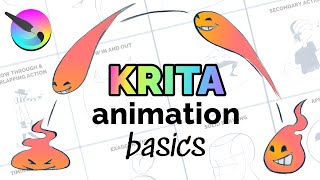 How to Animate in KRITA for Beginners [upl. by Ardnoyek]