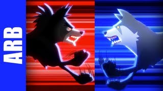 Insanity Wolf vs Courage Wolf  ANIMEME RAP BATTLES [upl. by Mayworm406]