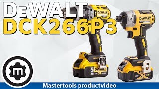 DeWALT DCK266P3 Accu Combiset  DCD796 Schroefklopboormachine met DCF887 Slagschroevendraaier [upl. by Korie]