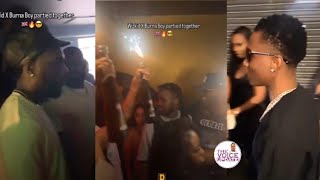 Wizkid And Burna Boy Seen Clubbing Together In London As They Shutdown London Club [upl. by Kcoj445]