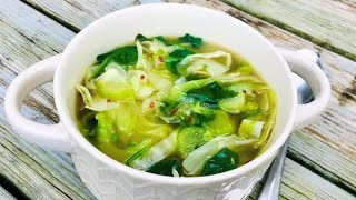 CABBAGE SOUP for DETOX and WEIGHT LOSS  VEGAN SOUP  EASY QUICK SIMPLE INGREDIENTS CABBAGE SOUP [upl. by Nawj]