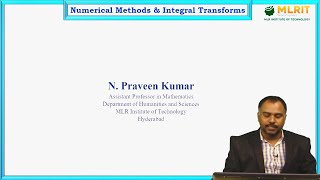 LEC07 Numerical Methods amp Integral Transforms  Lagranges Interpolation by N Praveen Kumar [upl. by Eilarol373]