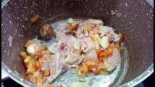 MolokhiaSalayot recipehow to cook easy molokhia with chickenarabic recipe [upl. by Cott]