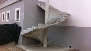 Escalier spirale béton Time Lapse [upl. by Lefkowitz]