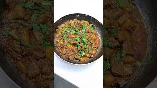 Beef With potatoes shorts villagecooking2 viralvideo [upl. by Norabal]