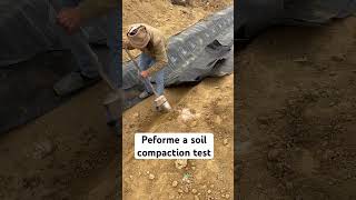 Sampling a soil compaction test shorts viral work soil l [upl. by Tammany]