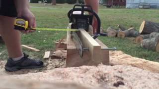 Homemade Chainsaw Mill [upl. by Angel829]