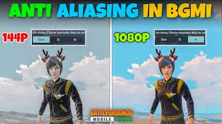 ANTIALIASING UPDATE COMPARISON IN BGMI amp PUBG TIPS amp TRICKS🔥SAMSUNGA3A5A6A7J2J5J7S5S6S7 [upl. by Aihsiek]