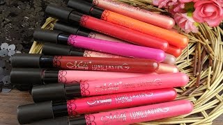 LIP GLOSS MN MENOW GENERATION II 38 Colors  MeNow Long Lasting Lipgloss [upl. by Aivital581]