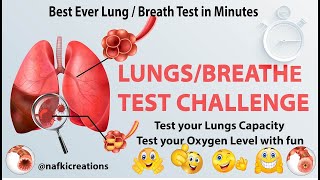 Test Your Lungs Breathe Capacity  Oxygen Hold Test  Breath Test Check  Check Your Lungs Health [upl. by Elagiba]