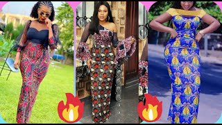 25 magnifiques longue robe droite super tendance en pagne Mode africaine [upl. by Goss]