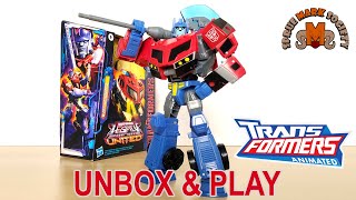 Transformers Legacy United Animated Universe Optimus Prime Unbox amp Play transformerslegacy [upl. by Esme]