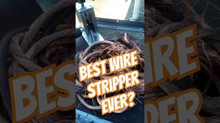 Stripping Massive Copper Wire wStripmeister wirestrippingmachine scrapping scrapmetal shorts [upl. by Vernice611]