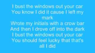 Jazmine Sullivan  Ill Bust Your Windows Out Your Car Lyrics [upl. by Ute]