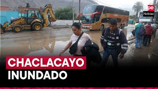 Chaclacayo lluvias activan quebrada Huascarán y generan huaico [upl. by Rutledge]