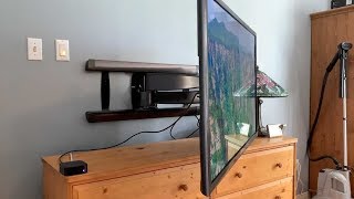 Sanus BLF328 Advanced FullMotion TV wall mount blogger review [upl. by Meryl]