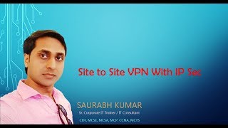 Site to Site VPN with IP Sec on Cisco Router [upl. by Hillegass72]