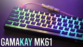 GamaKay MK61 Unboxing amp Review  Hot Swap amp Optical Browns Test [upl. by Akitahs]