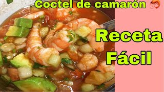 Coctel de Camarón 🦐 Receta Facil y Rápida [upl. by Lindsley687]