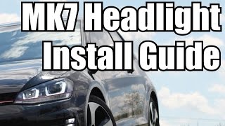 EDs GOLF MK7 GTI HID Headlights  Install Guide [upl. by Vassell]